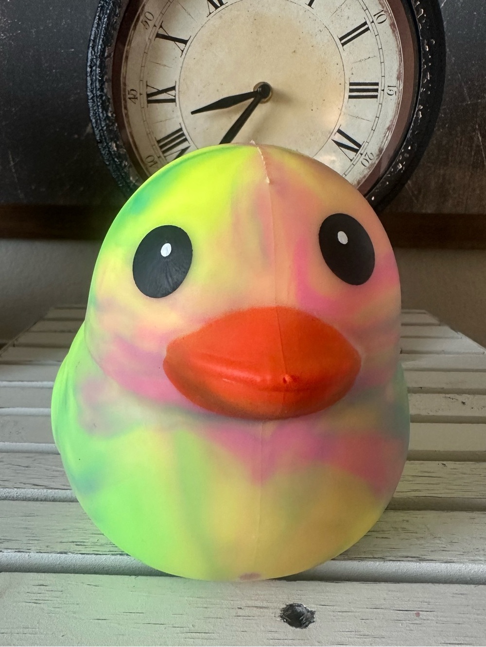 🩷 🦆💛 Five Below Jumbo Tie-Dye Duck Squishy 💛🦆🩷